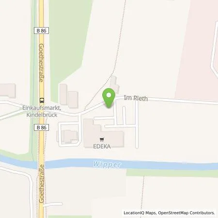 Standortübersicht der Tankstelle TEAG Mobil GmbH in 99638 Kindelbrück