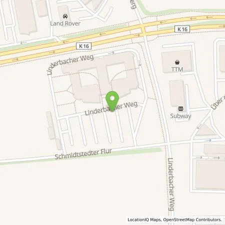 Standortübersicht der Tankstelle TEAG Mobil GmbH in 99099 Erfurt