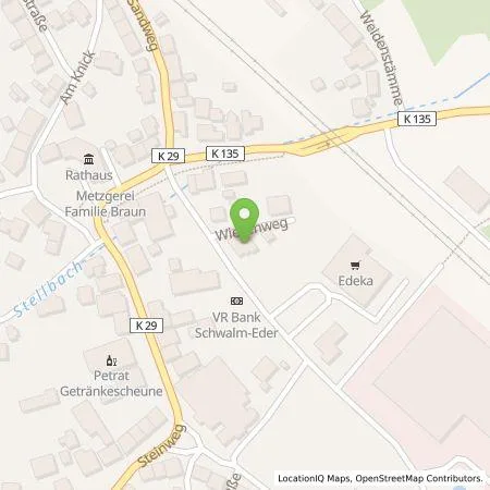 Standortübersicht der Tankstelle TEAG Mobil GmbH in 34323 Malsfeld