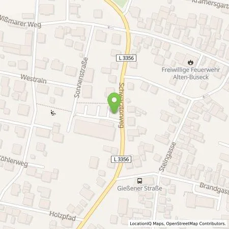 Standortübersicht der Tankstelle TEAG Mobil GmbH in 35418 Buseck