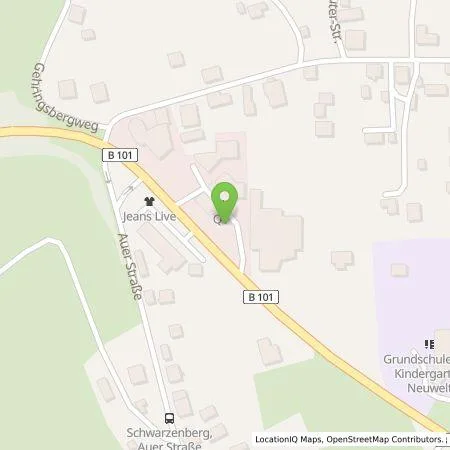 Standortübersicht der Tankstelle Q1 Energie AG in 08340 Schwarzenberg