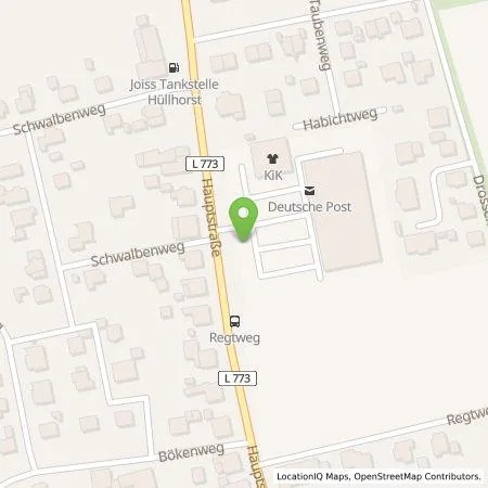 Standortübersicht der Tankstelle EDEKA-MIHA Charge GmbH in 32609 Hüllhorst