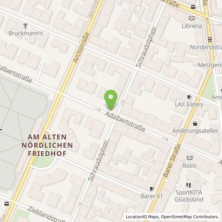 Standortübersicht der Tankstelle Qwello GmbH in 80799 München