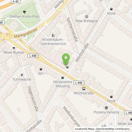 Standortübersicht der Tankstelle Qwello Deutschland GmbH in 45138 Essen