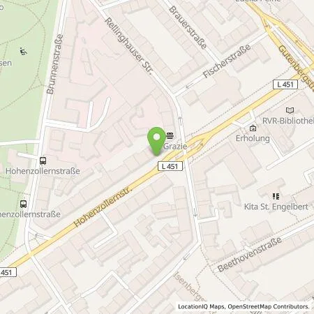 Standortübersicht der Tankstelle Qwello Deutschland GmbH in 45128 Essen