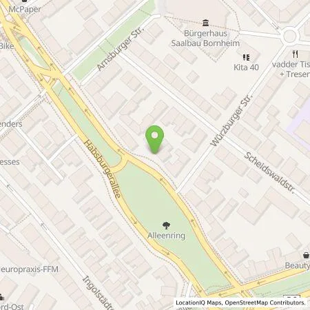 Standortübersicht der Tankstelle Qwello Deutschland GmbH in 60385 Frankfurt am Main