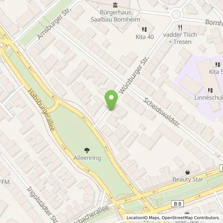 Standortübersicht der Tankstelle Qwello Deutschland GmbH in 60385 Frankfurt am Main