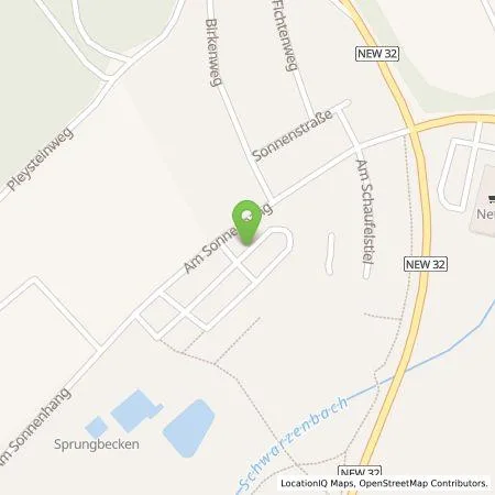 Standortübersicht der Tankstelle Qwello Deutschland GmbH in 92714 Pleystein