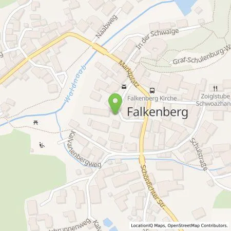 Standortübersicht der Tankstelle Qwello Deutschland GmbH in 95685 Falkenberg