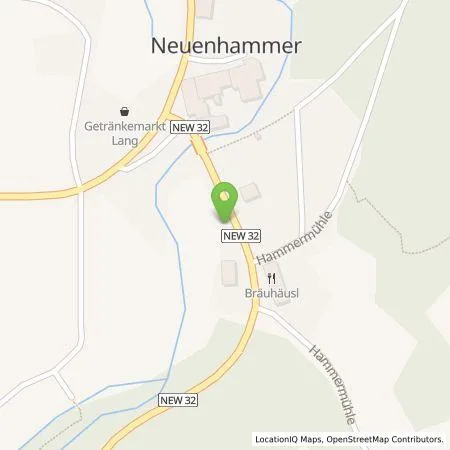 Standortübersicht der Tankstelle Qwello Deutschland GmbH in 92697 Georgenberg