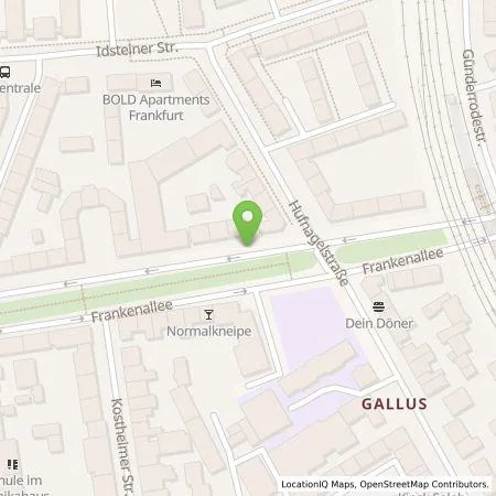 Standortübersicht der Tankstelle Qwello Deutschland GmbH in 60326 Frankfurt am Main
