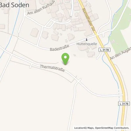 Standortübersicht der Tankstelle Qwello Deutschland GmbH in 63628 Bad Soden-Salmünster