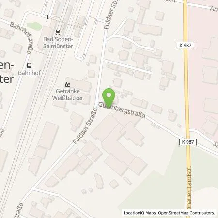 Standortübersicht der Tankstelle Qwello Deutschland GmbH in 63628 Bad Soden-Salmünster