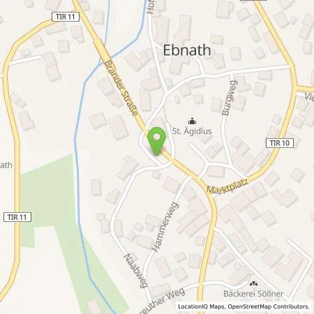 Standortübersicht der Tankstelle Qwello Deutschland GmbH in 95683 Ebnath