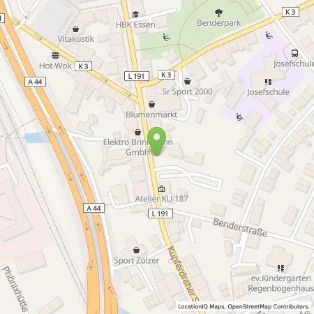 Standortübersicht der Tankstelle Qwello Deutschland GmbH in 45257 Essen