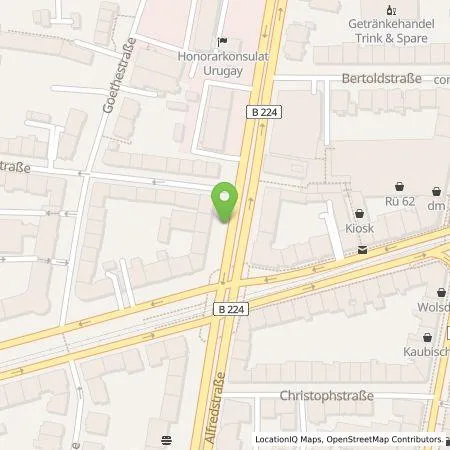 Standortübersicht der Tankstelle Qwello Deutschland GmbH in 45130 Essen