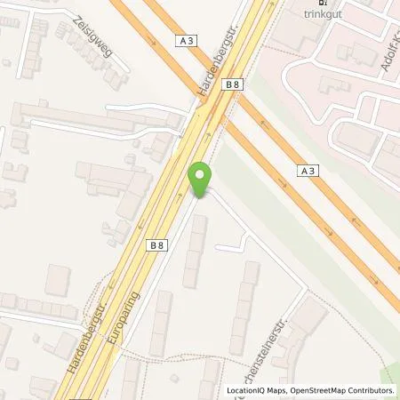 Standortübersicht der Tankstelle Qwello Deutschland GmbH in 51373 Leverkusen