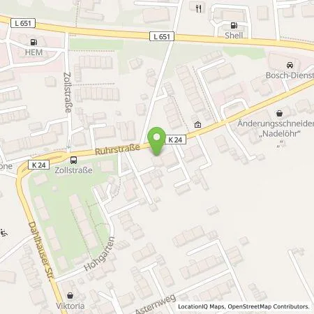 Standortübersicht der Tankstelle Qwello Deutschland GmbH in 44869 Bochum