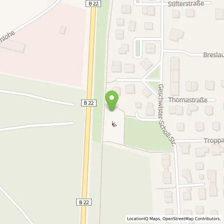 Standortübersicht der Tankstelle Qwello Deutschland GmbH in 92665 Altenstadt an der Waldnaab