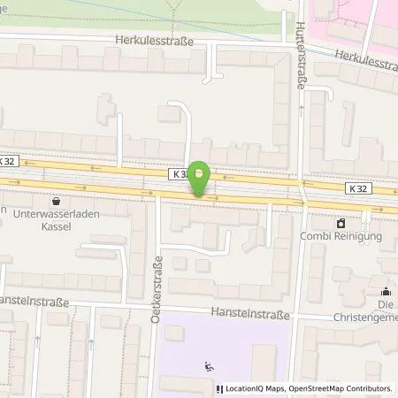 Standortübersicht der Tankstelle Qwello Deutschland GmbH in 34121 Kassel