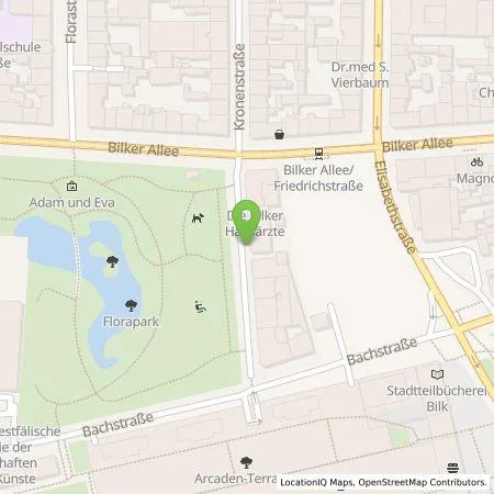 Standortübersicht der Tankstelle Qwello Deutschland GmbH in 40217 Düsseldorf