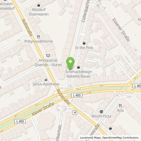 Standortübersicht der Tankstelle Qwello Deutschland GmbH in 40476 Düsseldorf