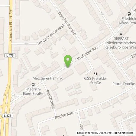 Standortübersicht der Tankstelle Qwello Deutschland GmbH in 47226 Duisburg