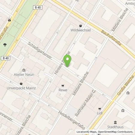 Standortübersicht der Tankstelle Qwello Deutschland GmbH in 55116 Mainz