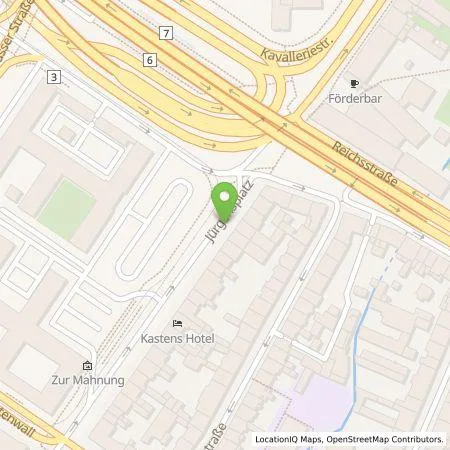 Standortübersicht der Tankstelle Qwello Deutschland GmbH in 40219 Düsseldorf