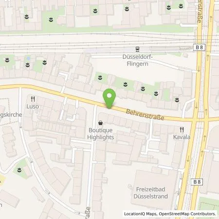 Standortübersicht der Tankstelle Qwello Deutschland GmbH in 40233 Düsseldorf