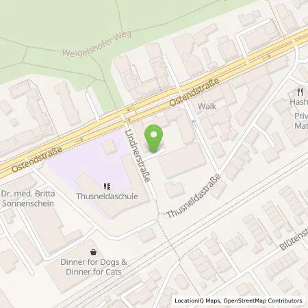 Standortübersicht der Tankstelle Katholische Kirchenstiftung St. Karl Borromäus KdöR in 90482 Nürnberg