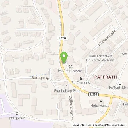 Standortübersicht der Tankstelle HOCHTIEF Ladepartner GmbH in 51469 Bergisch Gladbach