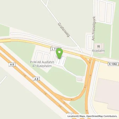 Standortübersicht der Tankstelle EnBW mobility+ AG und Co.KG in 71277 Rutesheim