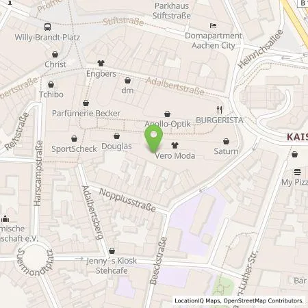 Standortübersicht der Tankstelle ECE Energy GmbH & Co. KG in 52062 Aachen
