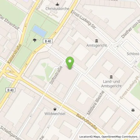 Standortübersicht der Tankstelle eze.network GmbH in 55116 Mainz