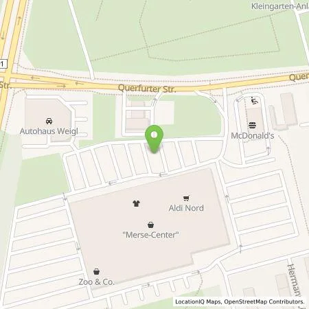 Standortübersicht der Tankstelle Merseburger Wasser und Service GmbH in 06217 Merseburg
