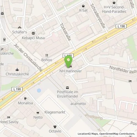 Standortübersicht der Tankstelle Vattenfall Smarter Living GmbH in 30159 Hannover