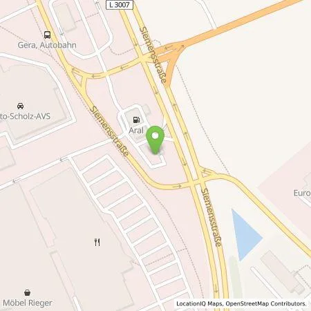 Standortübersicht der Tankstelle BP Europa SE in 07546 Gera