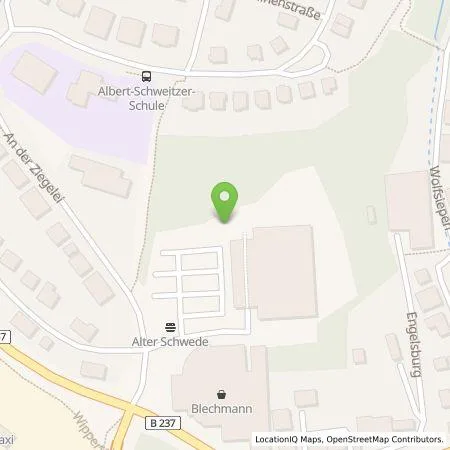 Standortübersicht der Tankstelle EWE Go HOCHTIEF Ladepartner GmbH & Co. KG in 51688 Wipperfürth