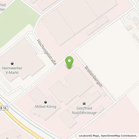 Standortübersicht der Tankstelle Gebr. Bauer GbR in 87719 Mindelheim