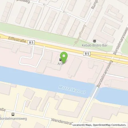 Standortübersicht der Tankstelle BP Europa SE in 20537 Hamburg