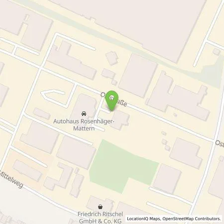 Standortübersicht der Tankstelle Rosenhäger-Mattern GmbH & Co. KG in 32051 Herford