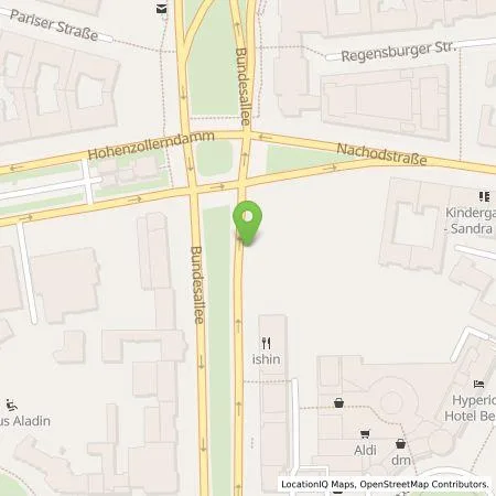 Standortübersicht der Tankstelle GETEC mobility solutions GmbH in 10717 Berlin