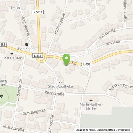 Standortübersicht der Tankstelle Stadtwerke Trossingen GmbH in 78647 Trossingen