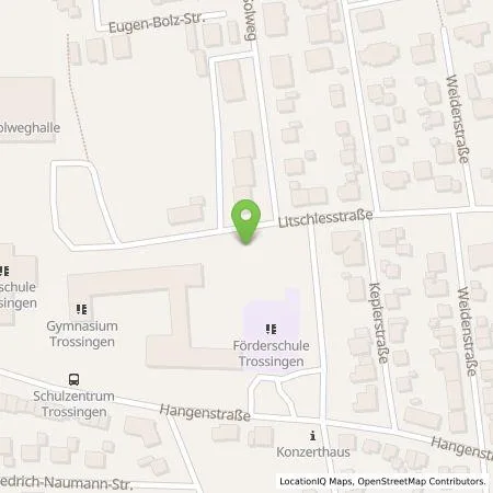 Standortübersicht der Tankstelle Stadtwerke Trossingen GmbH in 78647 Trossingen