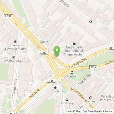 Standortübersicht der Tankstelle eze.network GmbH in 52072 Aachen