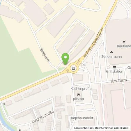 Standortübersicht der Tankstelle rhenag Rheinische Energie Aktiengesellschaft in 53721 Siegburg