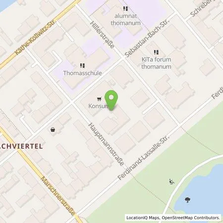 Standortübersicht der Tankstelle Stadtwerke Leipzig GmbH in 04109 Leipzig