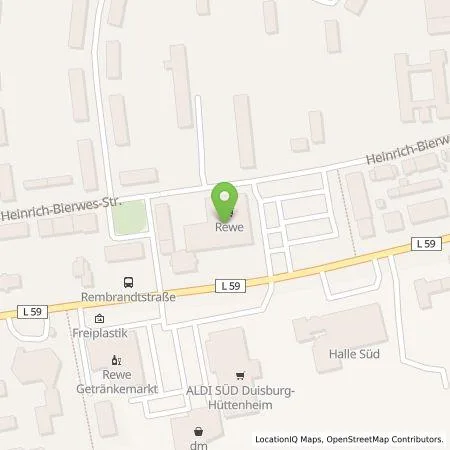 Standortübersicht der Tankstelle EnBW mobility+ AG und Co.KG in 47259 Duisburg