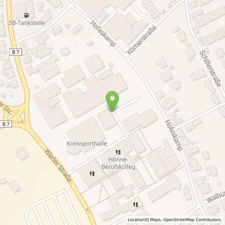 Standortübersicht der Tankstelle Märkischer Kreis - Der Landrat in 58706 Menden (Sauerland)